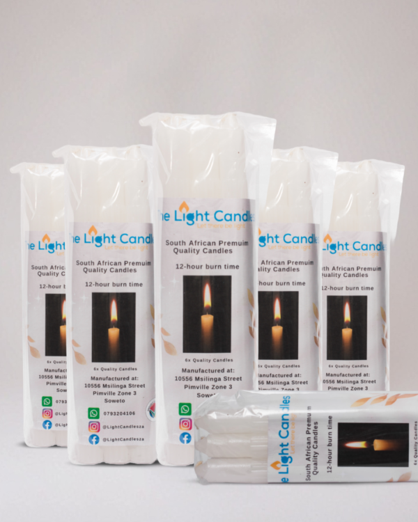 6 white packets